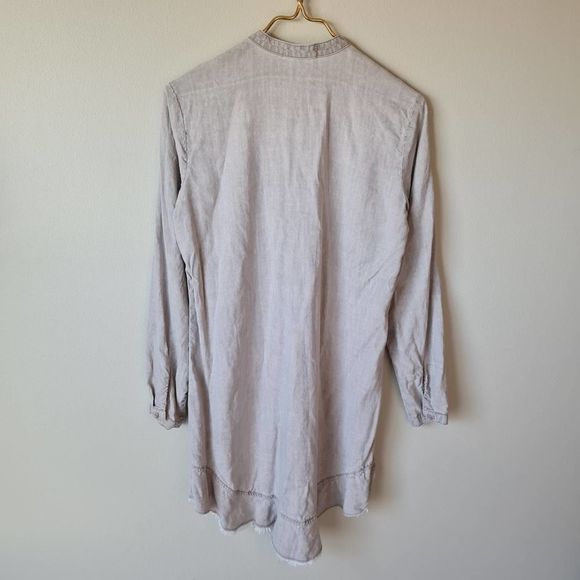 Bella Dahl Tencel Button Fray Hem Dress Size XS - Picture 4 of 4